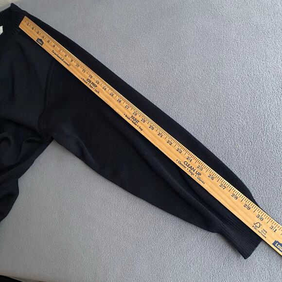 Vintage Obermeyer Wool Blend T Bird Pull Over Sweater Mens XXL Black Crew Neck - Picture 10 of 13